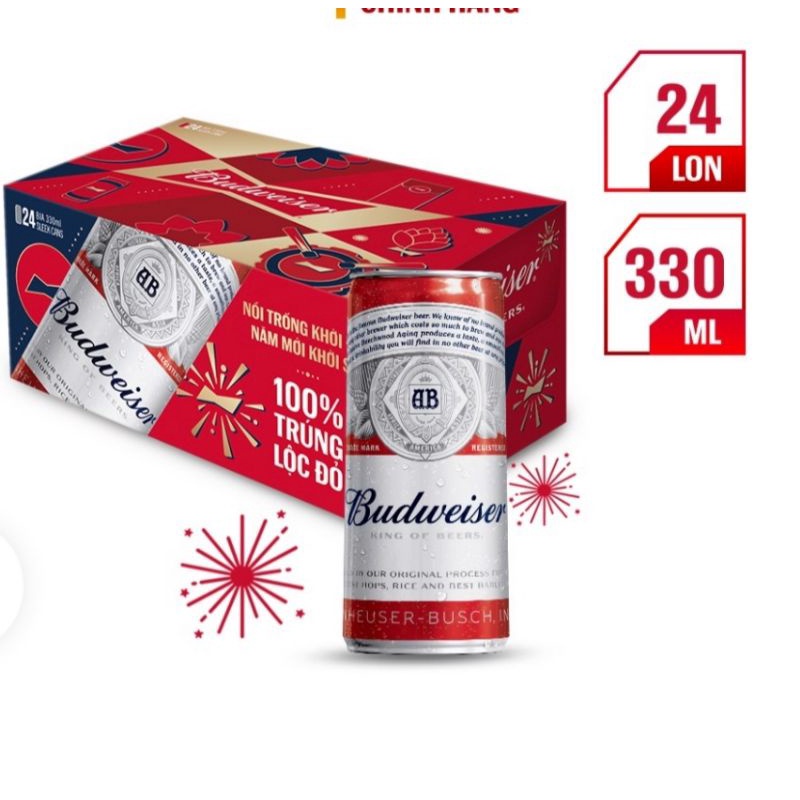 Bia budweiser lon