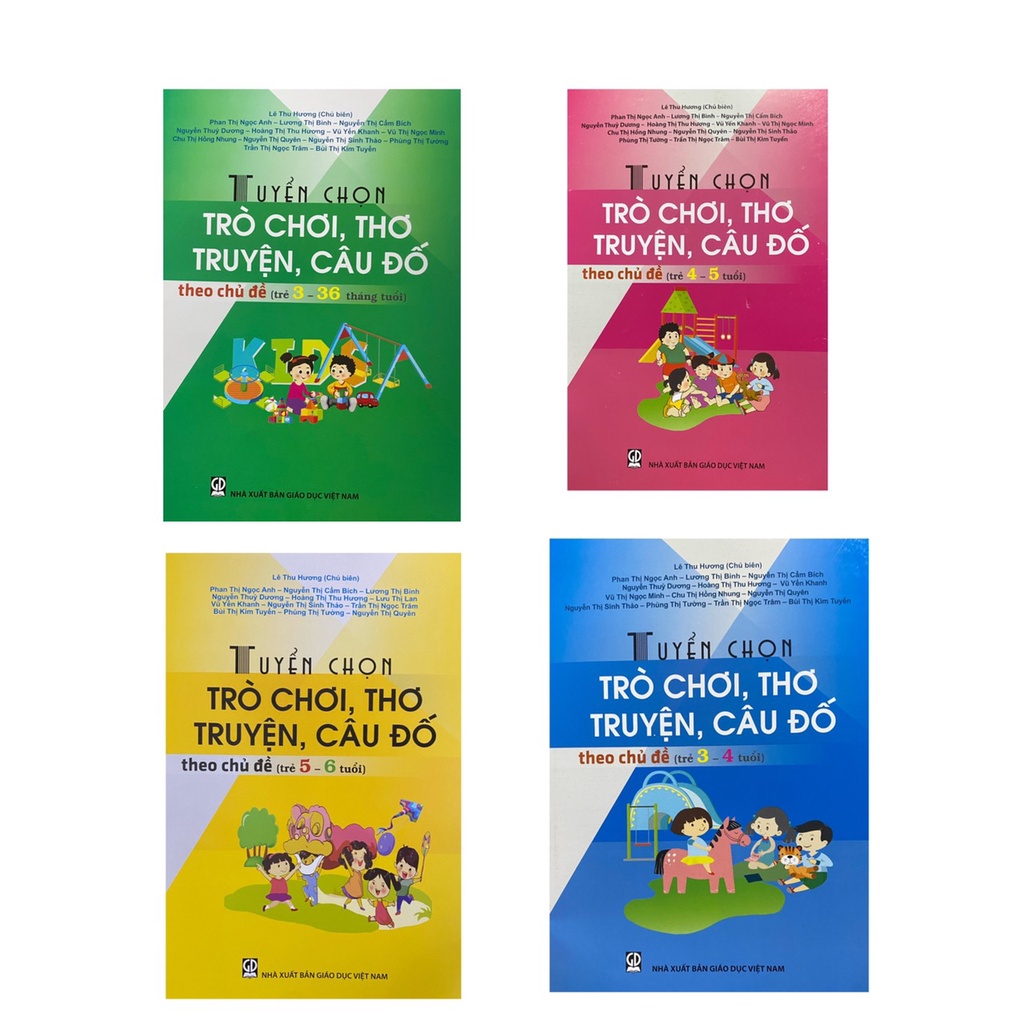Sách - Combo Tuyển chọn trò chơi, thơ truyện ,câu đố theo chủ đề