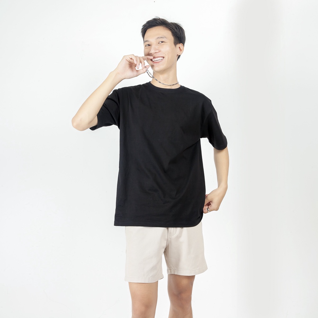 Áo thun unisex nam nữ áo thun cặp nam nữ chất cotton đẹp cổ tròn basic phom rộng Nhã Dung Store