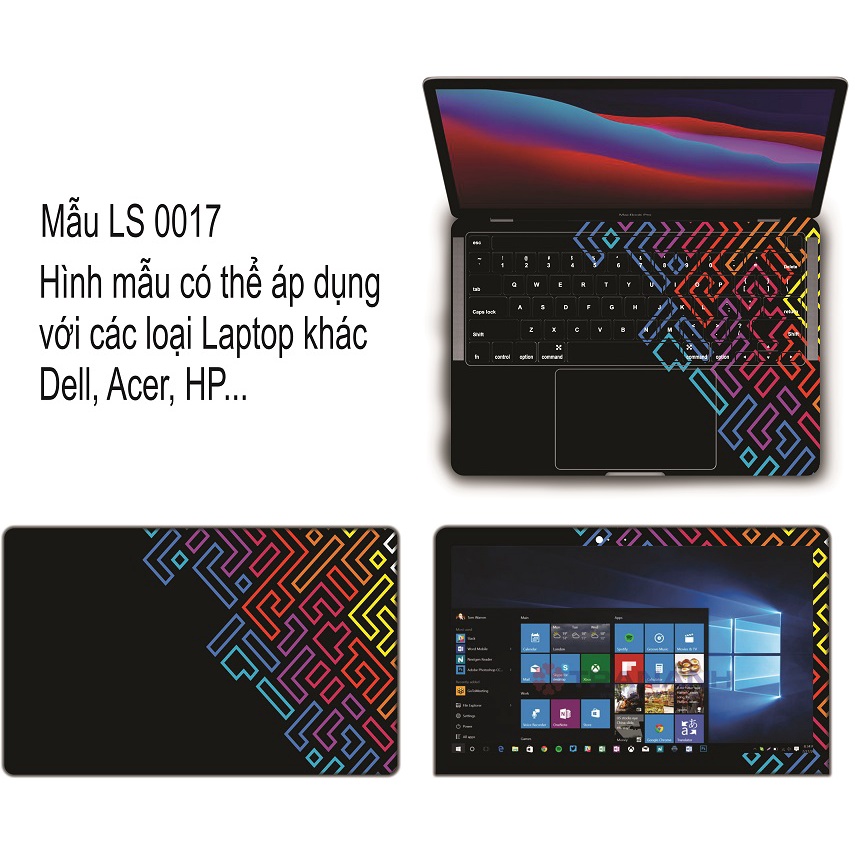 Miếng Dán Skin Laptop - Decal Dán Máy Tính 3M Ốp Full MD 458 LUXSKEEN cho máy laptop