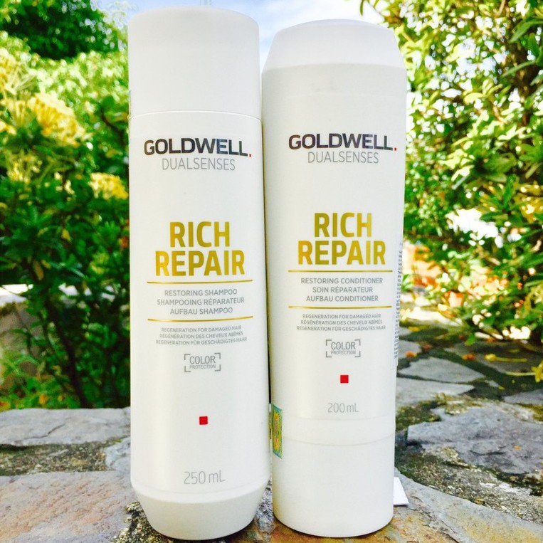 🇩🇪Goldwell🇩🇪 Dầu gội xả chăm sóc tóc hư tổn khô xơ Goldwell Rich Repair Restoring 250ml/200ml