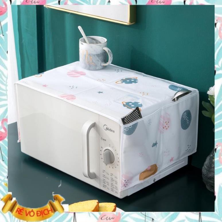 Tấm Phủ Tủ Lạnh, Tấm Phủ Máy Giặt, Tấm Che Lò Vi Sóng Vải Peva Chống Bụi Bẩn, Chống Thấm Nước, Có Túi Bên Hông