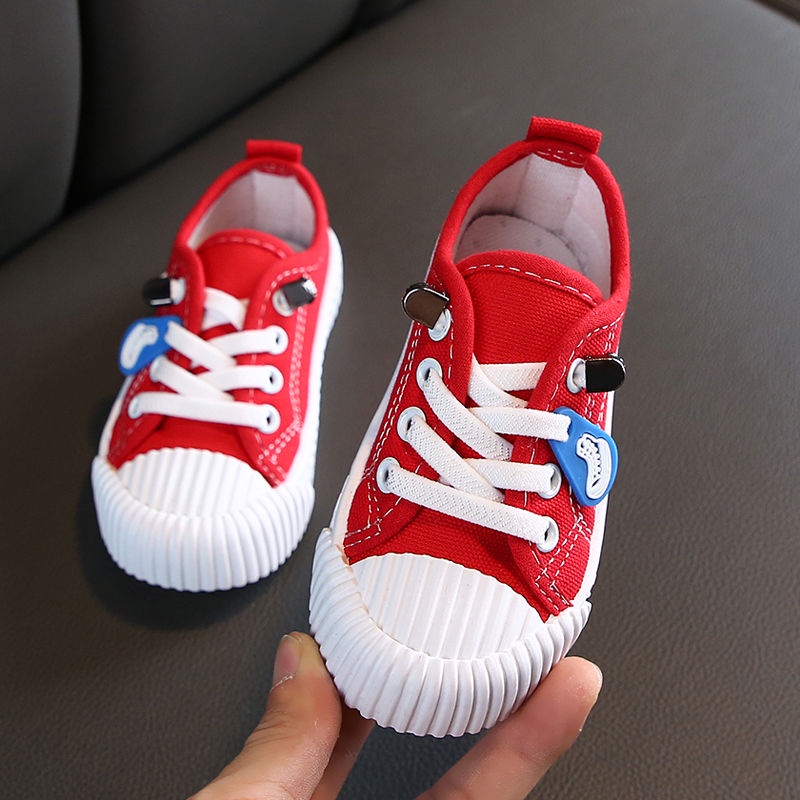 Giày Vải Canvas Đế Mềm Chống Trượt Thời Trang Xuân Thu Cho Bé