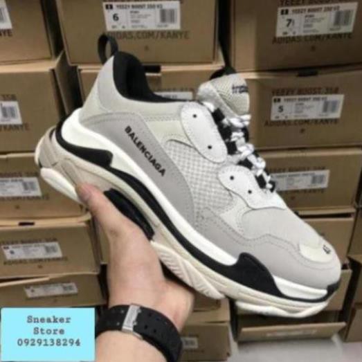 têt 𝐒𝐀𝐋𝐄🌺𝐓Ế𝐓 [Giày Tết] Sneaker giá rẻ  giầy balenciaga xám đen 1:1 ( phờ ri síp ) : 2021 ☯ *. ; ) * ^ . "