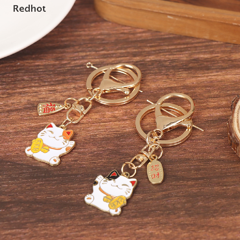 Móc Khóa Hình Chú Mèo May Mắn Đáng Yêu