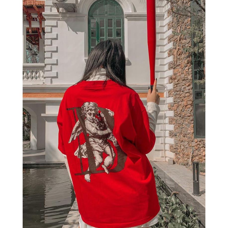 Áo thun BOBUI SAIGON ANGLE unisex nam nữ tay lỡ form rộng ྇