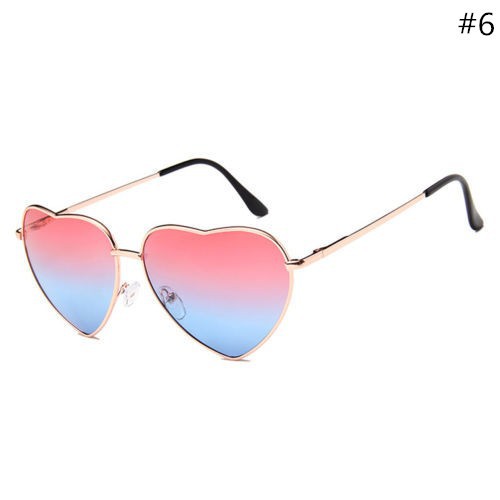 Kính mát kim loại gọng hình trái tim với nhiều màu sắc khác nhau đầy cá tính | BigBuy360 - bigbuy360.vn