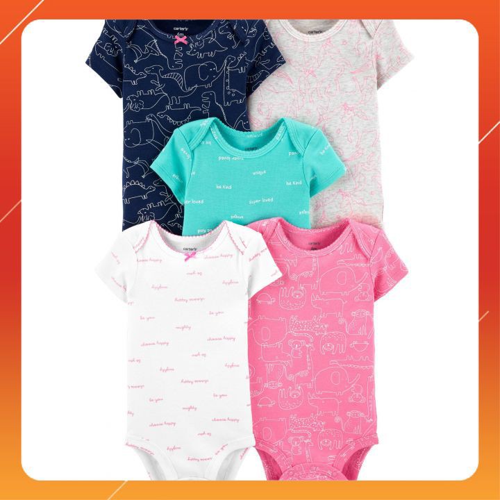 Bodysuit Carter's Animal Nhập Mỹ Cho Bé Set 5 Bộ