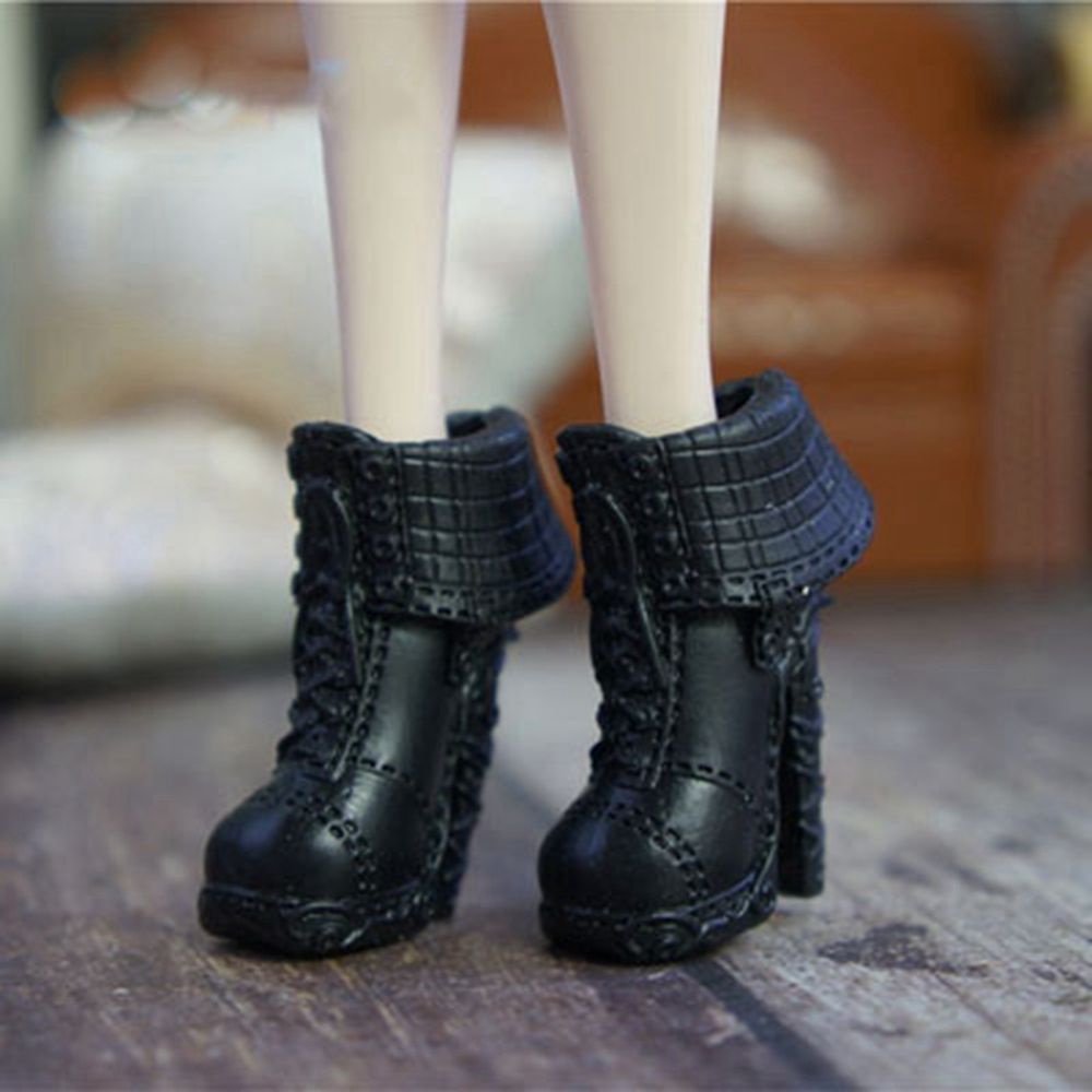 Giày bốt nhựa cổ cao 2.2cm 19 kiểu dáng thời trang cho búp bê
