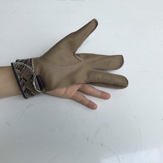 Găng tay 3 ngón cao cấp huấn luyện chim săn mồi chim ưng chim căt và chim săn dòng lượn