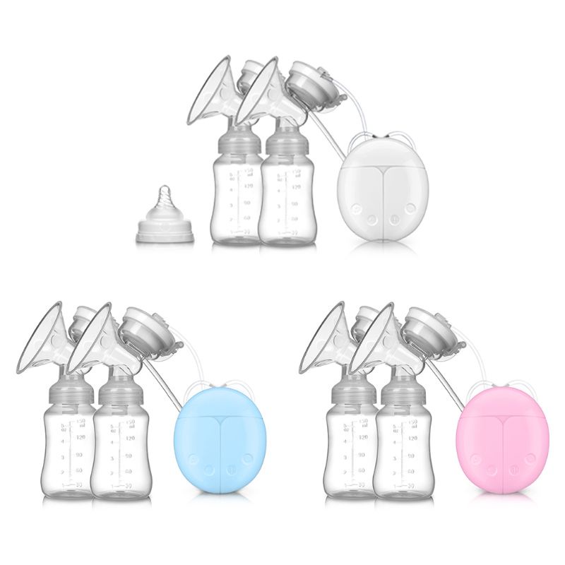 Máy Hút Sữa Điện USB Hai Đầu Hút Mạnh Mẽ