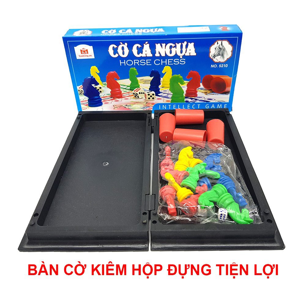 Bộ Đồ Chơi Cờ Cá Ngựa Nam Châm Cỡ Đại 38x38cm Có Hộp Đựng - Đỗ Gia