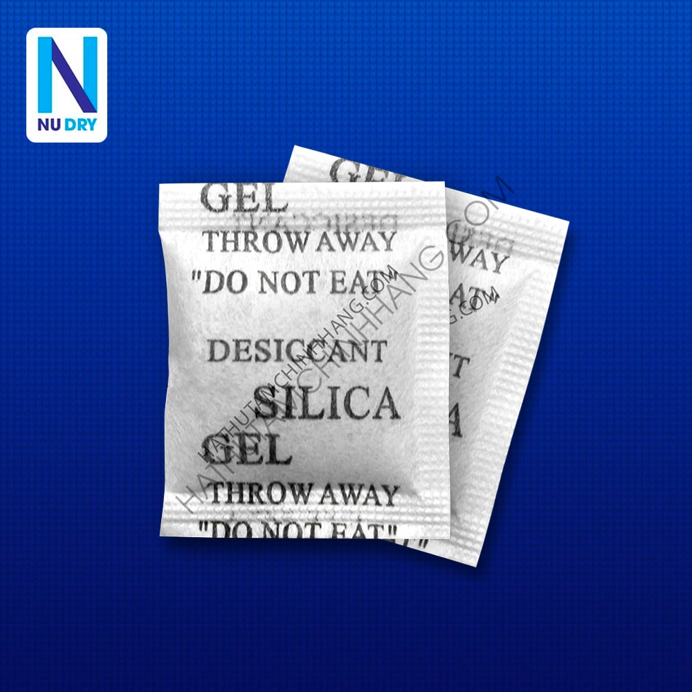 Combo 1000 Gram Gói hút ẩm silica gel 2 Gram hút ẩm cho Thưc phẩm Quần áo Giày dép Máy ảnh Phòng Ngủ hoa khô NU DRY