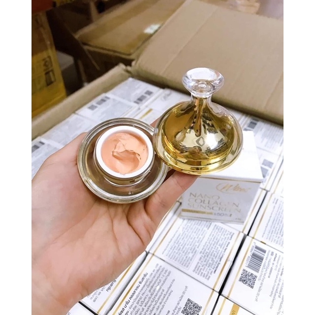 01 Hũ Kem Chống Nắng Wises Nano Collagen 10gr Chính Hãng Thái Lan