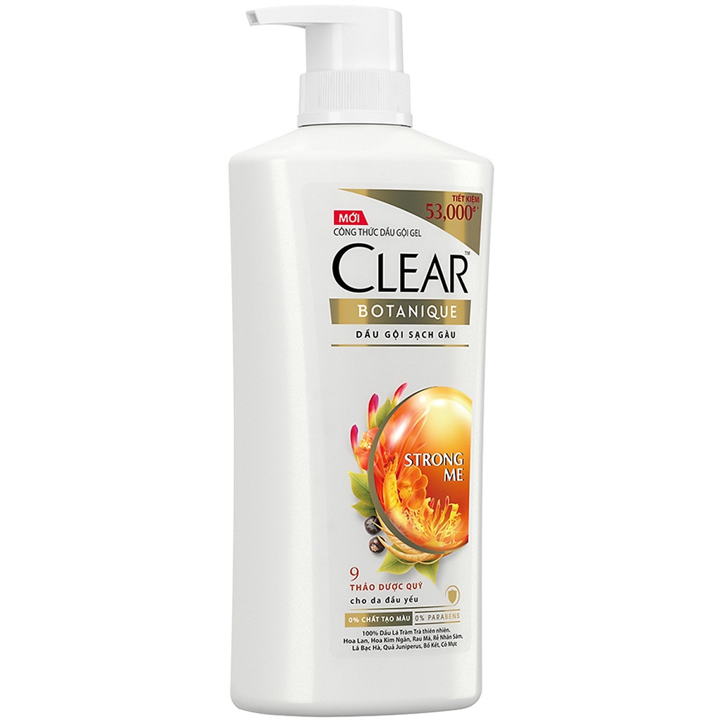 Dầu gội Clear 9 loại thảo dược quý 630g