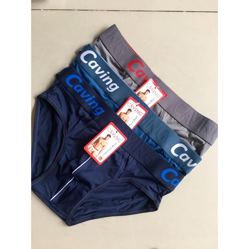 [6 Cái] Combo 06 Quần Lót Nam CAVING Vải Thun Lạnh Cao Cấp, Cạp 4cm, Co Dãn, Thấm Hút Tốt, Kháng Khuẩn