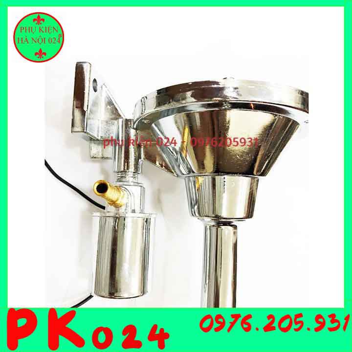 Còi Hơi, Kèn Hơi 1 Loa Mạ Chrome 60cm - 70cm Cho Ô Tô Dùng Điện 24V
