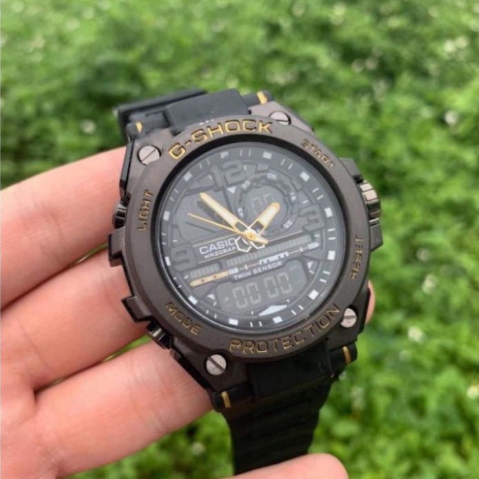 Đồng hồ nam G-shock GTS 8600 Original –Chống nước 20Bar Viền Thép không gỉ, Hiển thị số, hai máy chạy độc lập - Hàng nhậ