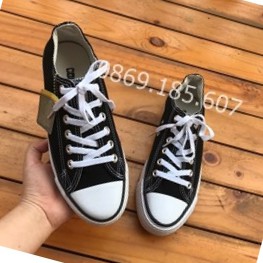 Giày thể thao CV đen trắng cổ thấp Nam Nữ