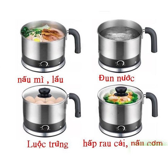 CA nấu mỳ đa năng nồi lẩu điện tặng khay luộc trứng