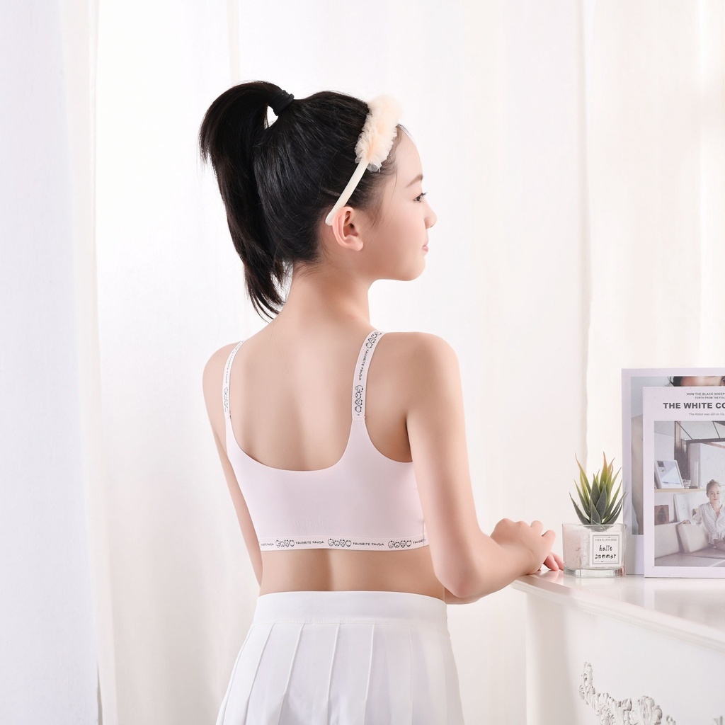 Áo Ngực Thể Thao Bằng  Chống Lộ Dành Cho Bé Gái 8-12 Tuổi