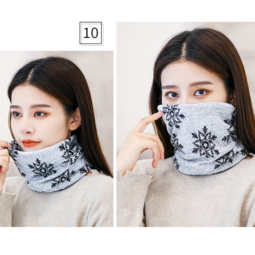 Khăn quàng cổ giữ ấm có thể đội đầu & che mặt thời trang nữ Hàn Quốc