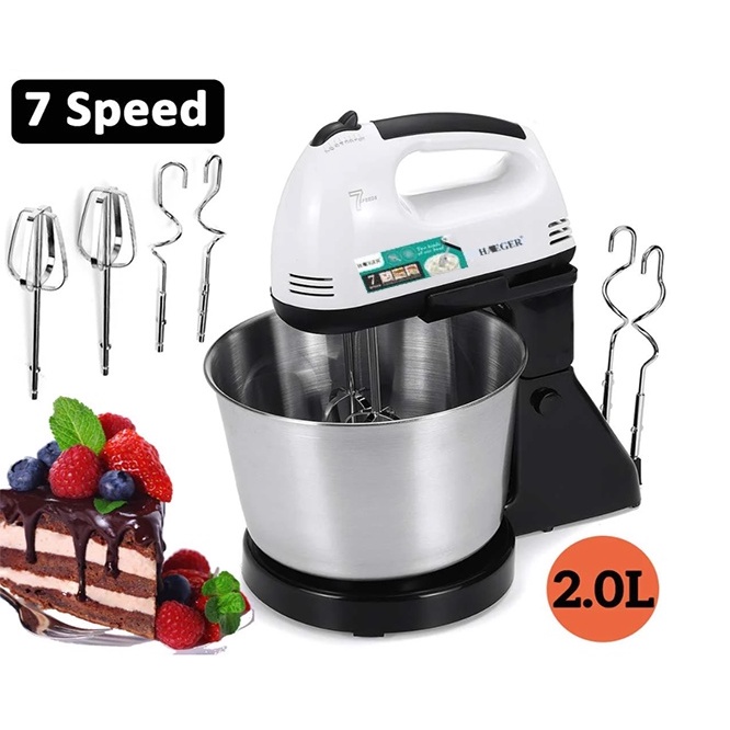 [Hot] Máy Đánh Trứng Cầm Tay 7 Tốc Độ Có Âu Trộn