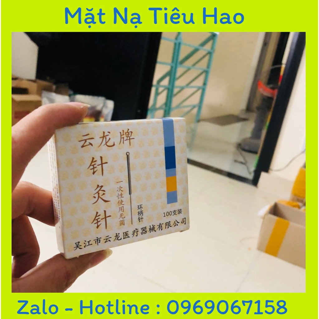 Hộp 100 kim đốt bé, kim châm cứu, đốt nốt ruồi, nám, tàn nhang