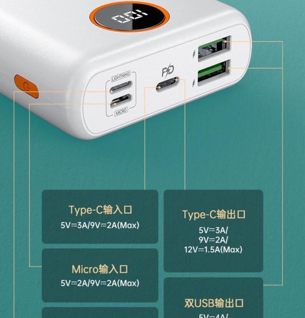 Pin Dự Phòng Arun FC20 20.000 mAh Hổ Trợ Sạc Nhanh 18W Các Đời Máy Cao Cấp