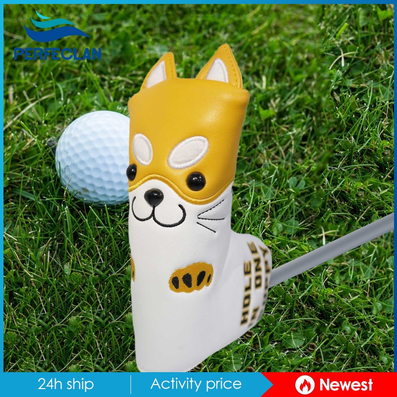 Vỏ Bọc Đầu Gậy Đánh Golf Bằng Da PU Chống Trượt Thêu Họa Tiết Dễ Thương