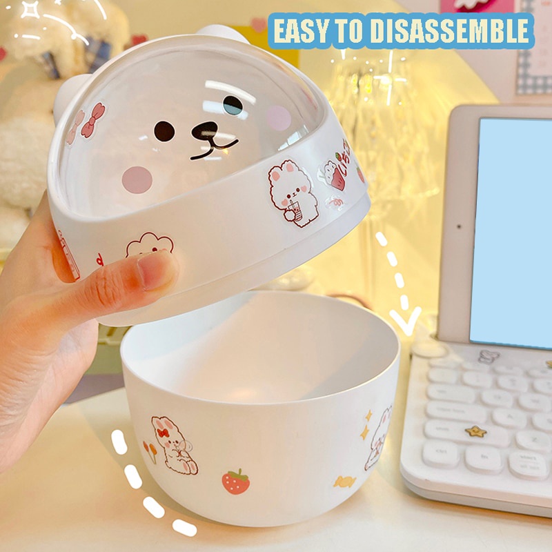Thùng Rác Mini Hoạt Hình Dễ Thương Để Bàn Trang Trí Gọn Gàng Tiện Dụng