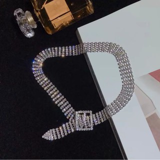 Choker đá kiểu thắt lưng. Có thể quấn 2 vòng làm lắc tay.