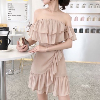 Váy trễ vai bèo đuôi cá ( sẵn )