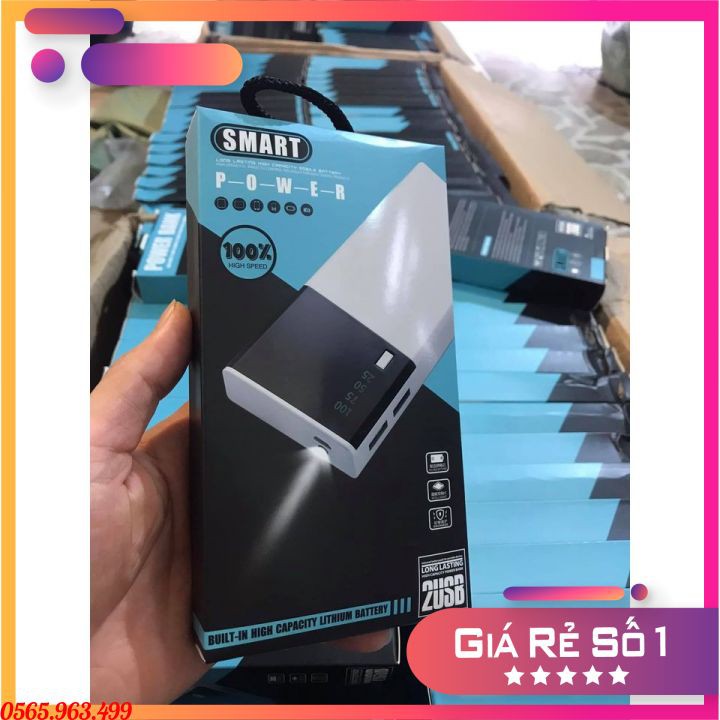 Sạc dự phòng Samsung cao cấp ♥️ FREESHIP ♥️ Sạc nhanh dung lượng 20000 mAh màn Led kèm đèn pin siêu sáng cho Smart Phone