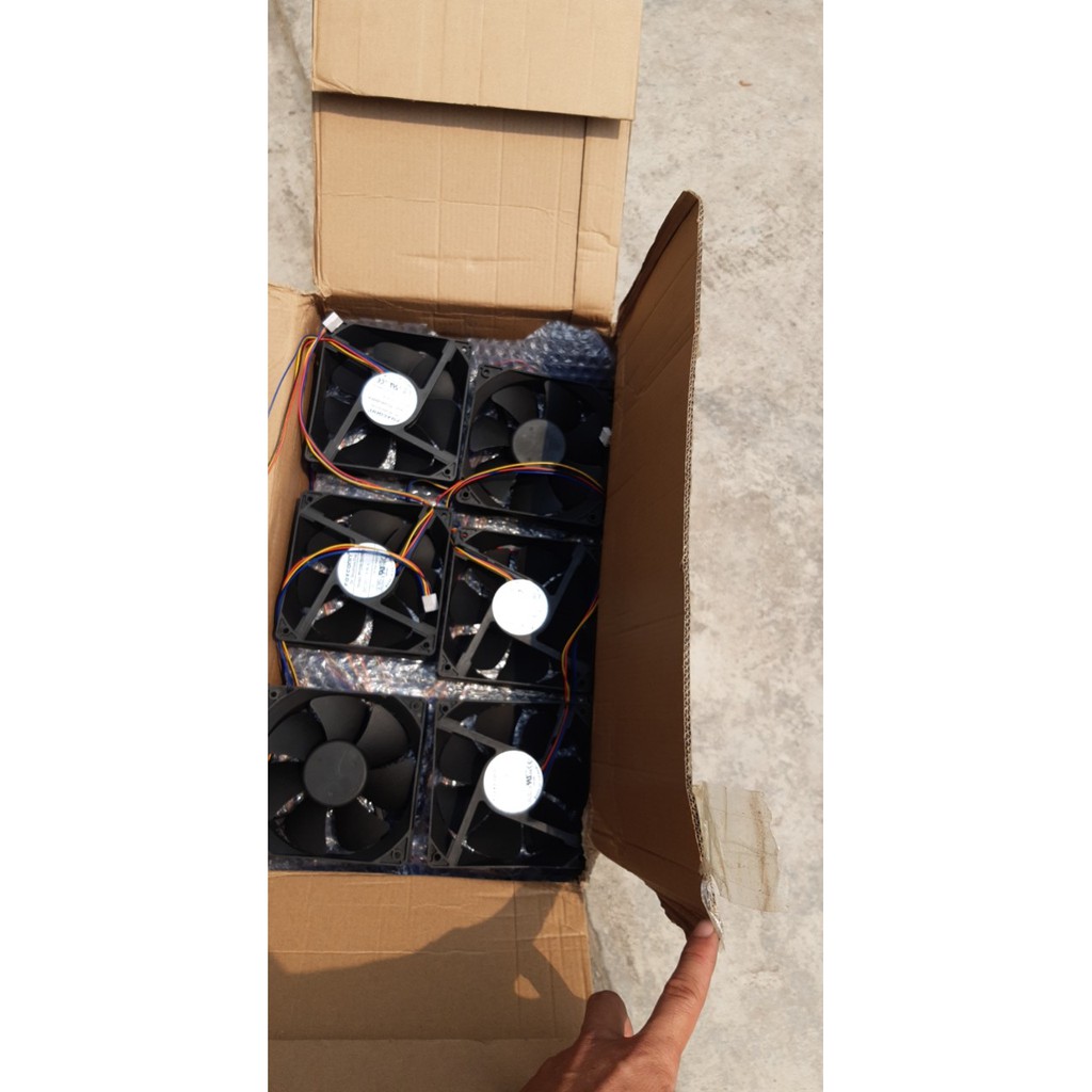 Quạt làm mát 12cm chạy điện 12v 0.9A nhiều hãng