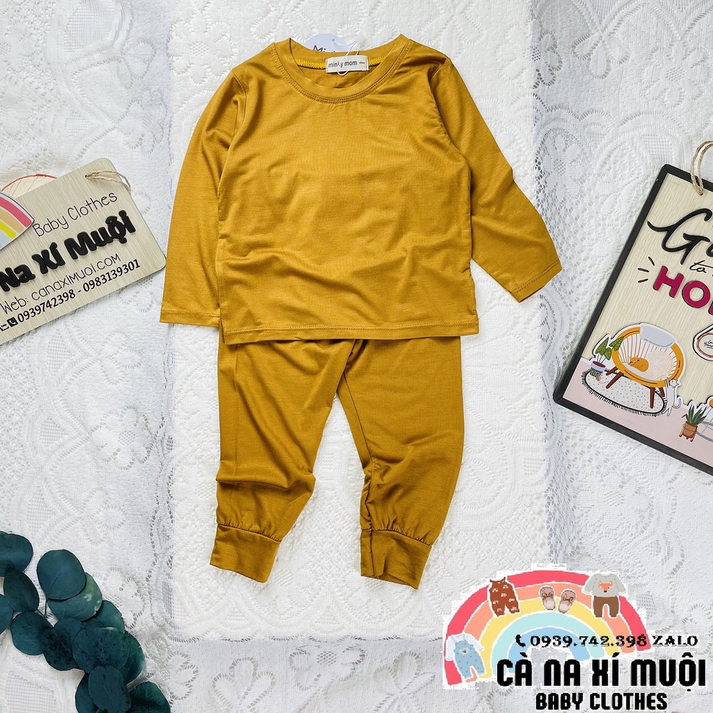 FULL SIZE 7-30KGBộ Minky Mom Dài TayFREE SHIP Cho Bé Gái &amp; Trai ,Hàng Chuẩn Thun Lạnh