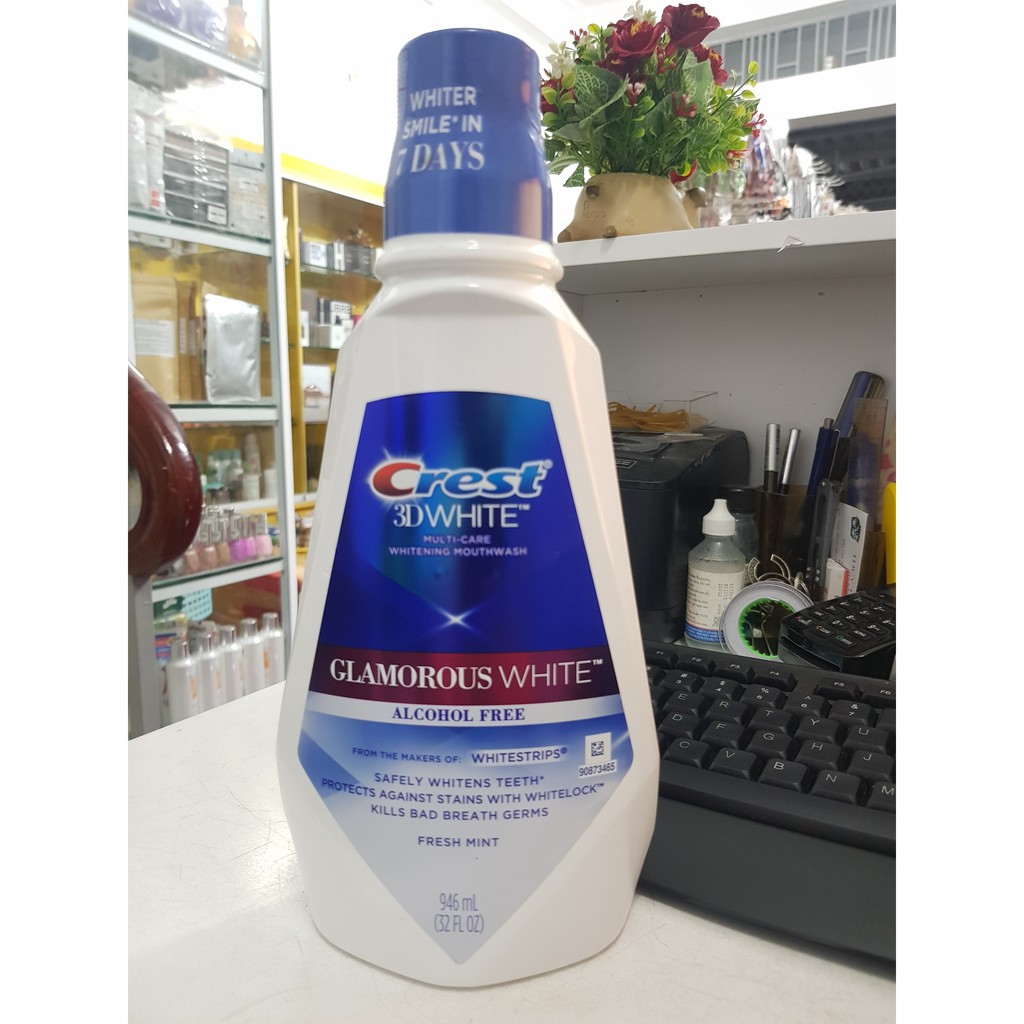 Nước xúc miệng Crest 3D White Multi - Care Glamorous White