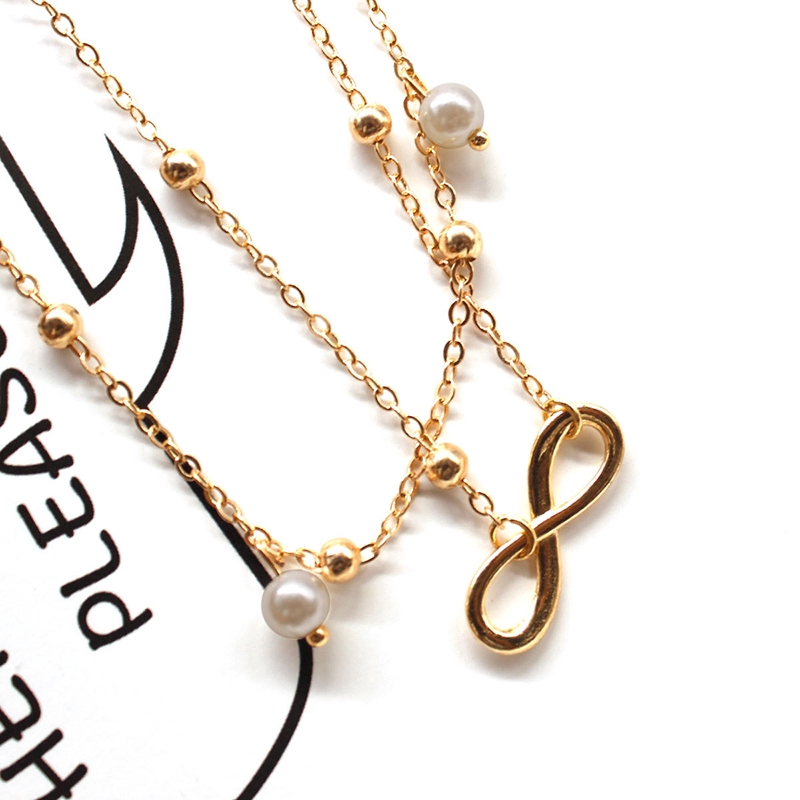 Lắc chân hợp kim đính hạt ngọc trai thời trang phong cách hàn quốc | BigBuy360 - bigbuy360.vn