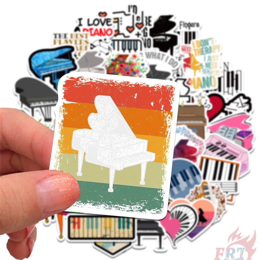 ❉ Miếng Dán Trang Trí Đàn Piano 01 Độc Đáo ❉ Bộ 50 Miếng Dán Chống Thấm Nước Họa Tiết Thời Trang Dùng Trang Trí