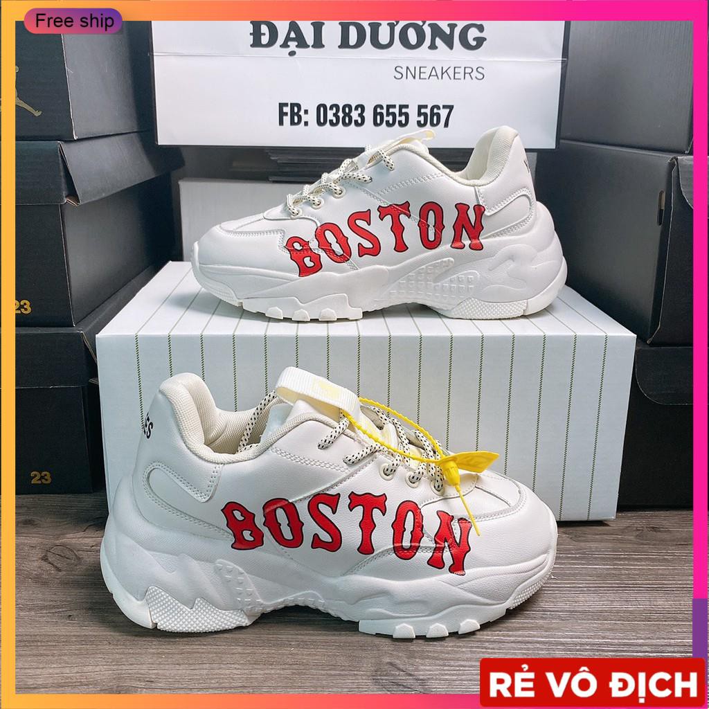 [ 3 ] giày 𝗠𝗟𝗕, giày boston nữ tăng chiều cao nâng đế 4cm mlb boston nâng đế êm chân dễ phối đồ hot 2021 sneaker nữ