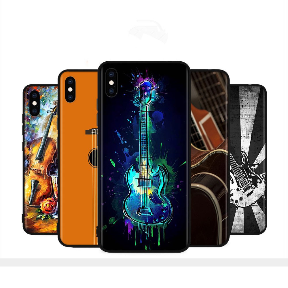 Ốp Điện Thoại Silicon Mềm Hình Đàn Guitar H-72 Cho Xiaomi Redmi Note 8 8a 8t 7 7a Pro Poco M3