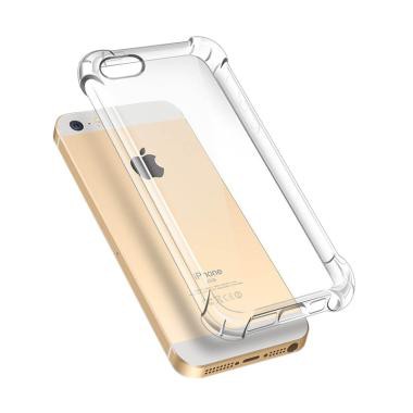 Ốp Điện Thoại Silicon Dẻo Trong Suốt Siêu Mỏng Chống Sốc Chống Nứt Cho Iphone 5g / 5s / 5e