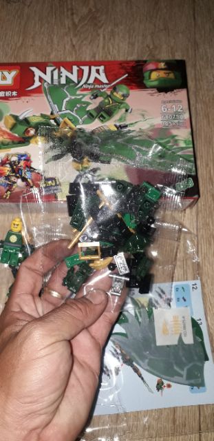 Lắp ráp 1 hộp LegoNinja Rồng có cánh 68075 có trên 100 chi tiết bằng nhựa ABS