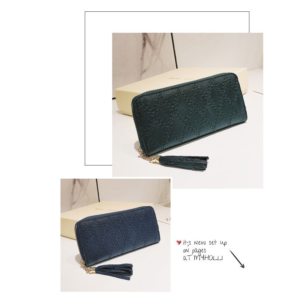 Ví nữ dài Vituni bóp cầm tay nữ đẹp họa tiết trám cao cấp VN39 | BigBuy360 - bigbuy360.vn