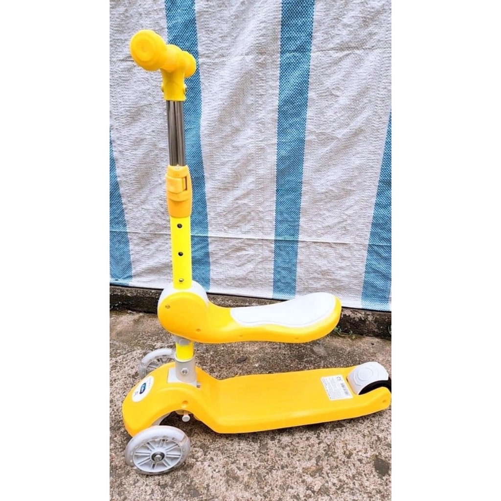 Xe Trượt Scooter Ghế Ngồi Có nhạc Có đèn kiêm xe chòi chân 2 trong 1 cho các bé hàng chất lượng giá rẻ nhất shoppe