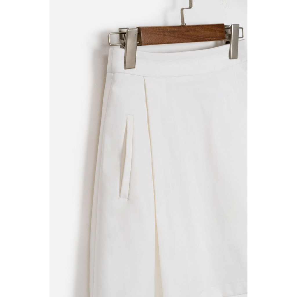 Chân xếp ly ngắn nữ MADELEN dáng chữ A vải cashmere | BigBuy360 - bigbuy360.vn