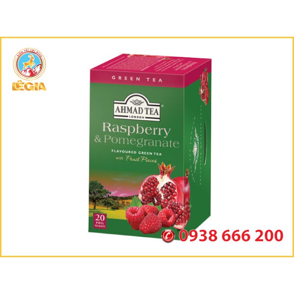 Trà AHMAD lựu đỏ và mâm xôi  40G -  AHMAD RASPBERRY &amp; POMEGRANATE TEA