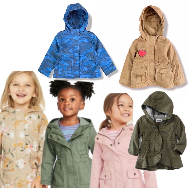 Áo Khoác Parka Thiết Kế Năng Động Hợp Thời Trang Cho Bé 12-5 Tuổi