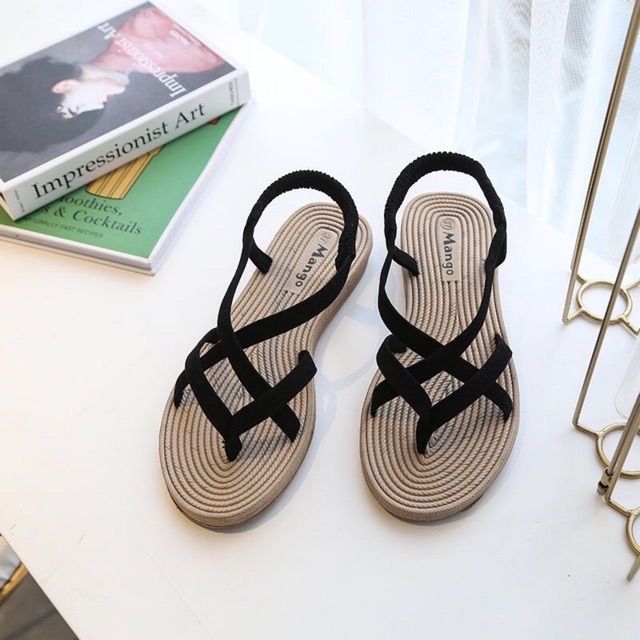 Sandal nữ đi học đế bệt xỏ ngón ulzzang đẹp thời trang BRATINA SD003