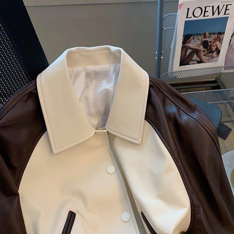 ÁO DA PHỐI MÀU CHO NỮ